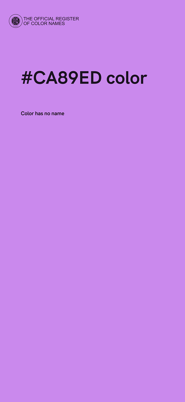 #CA89ED color image