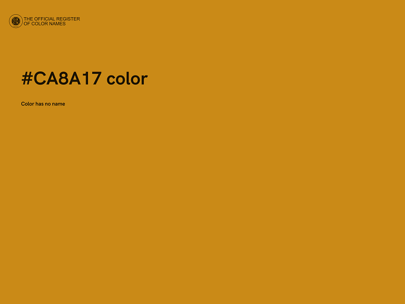 #CA8A17 color image