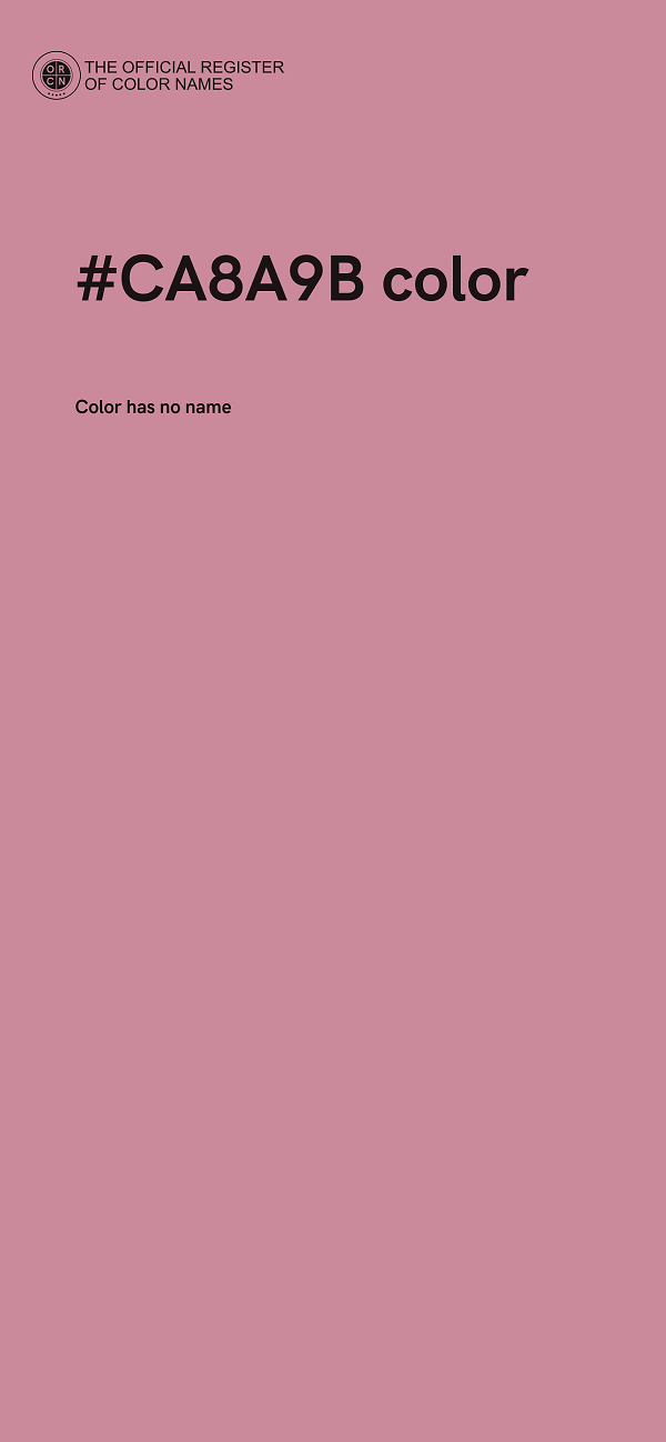 #CA8A9B color image