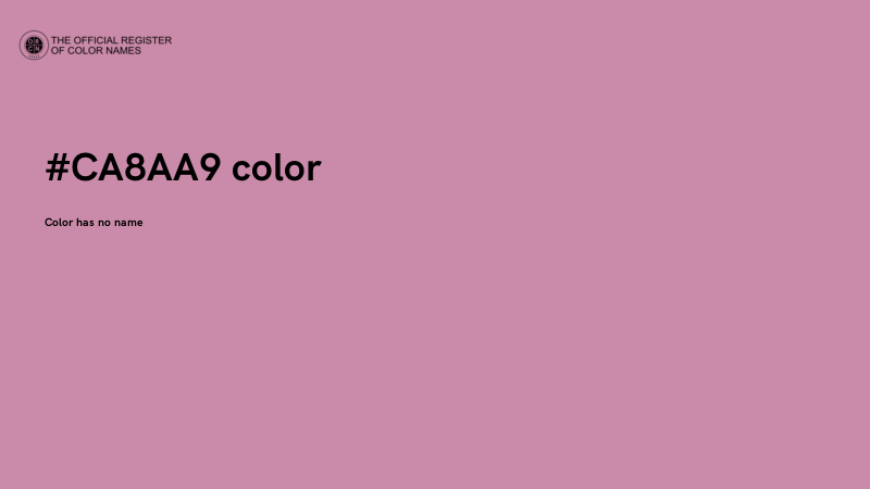 #CA8AA9 color image