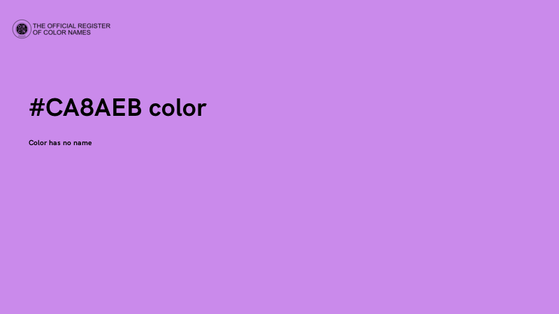 #CA8AEB color image
