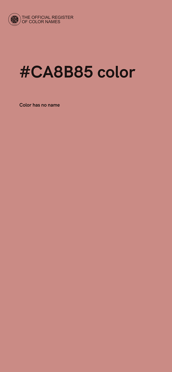 #CA8B85 color image