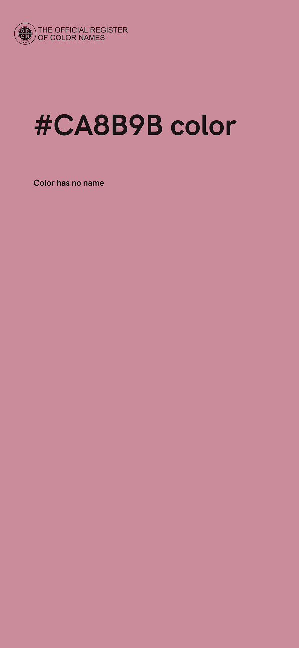 #CA8B9B color image