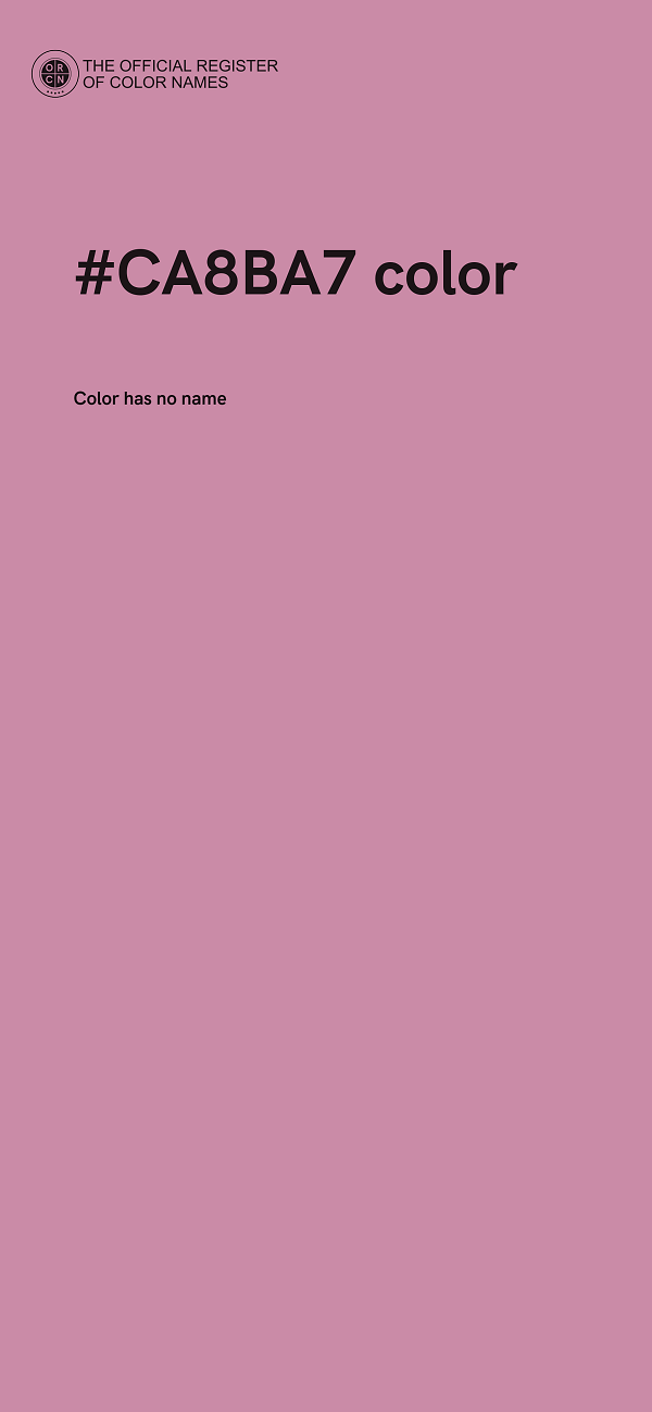 #CA8BA7 color image