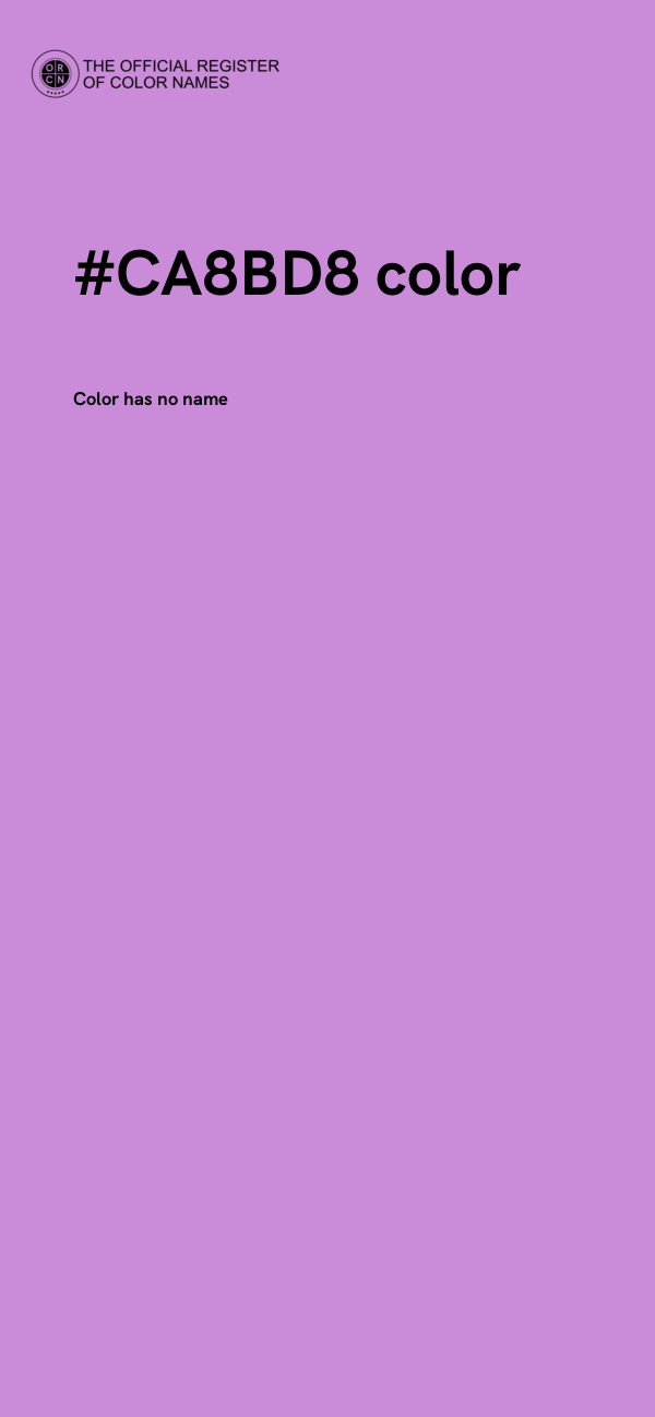 #CA8BD8 color image