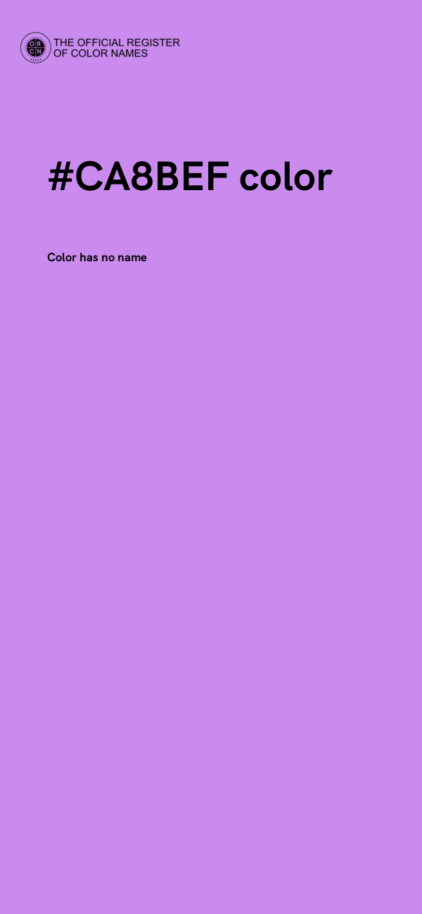 #CA8BEF color image