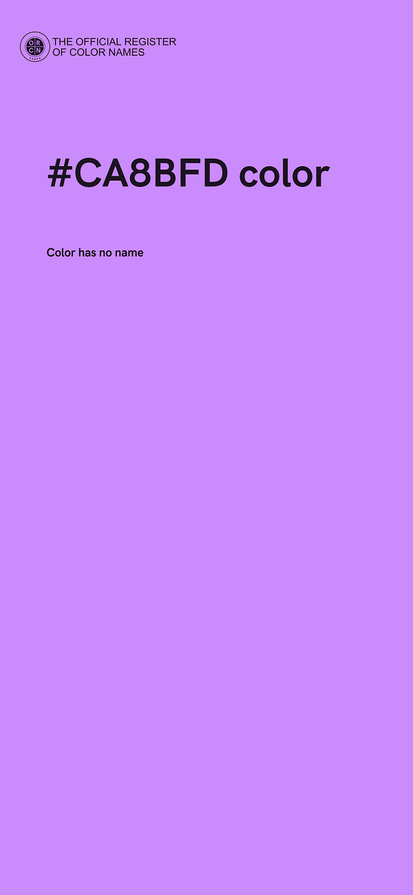 #CA8BFD color image
