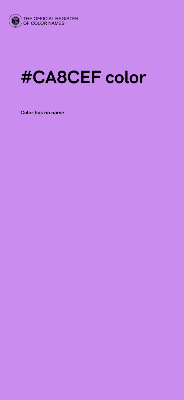 #CA8CEF color image