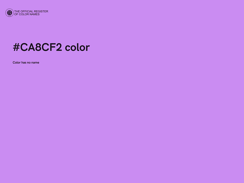 #CA8CF2 color image