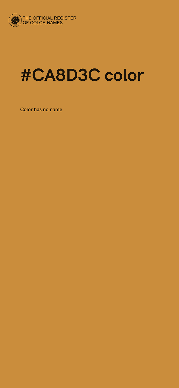 #CA8D3C color image