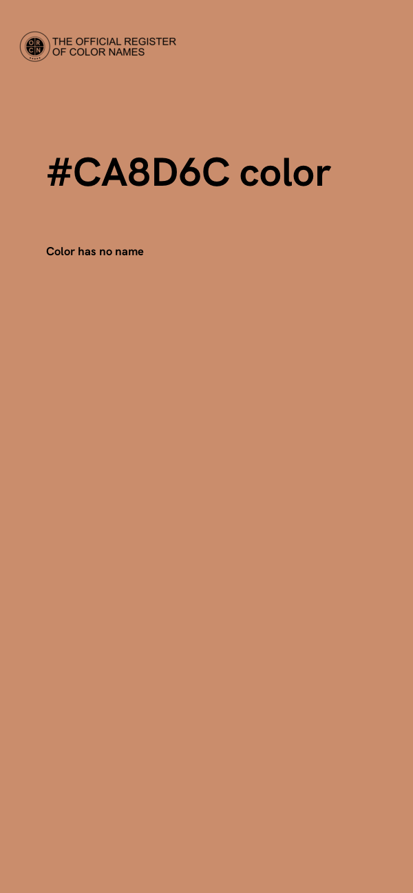 #CA8D6C color image