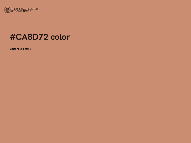 #CA8D72 color image