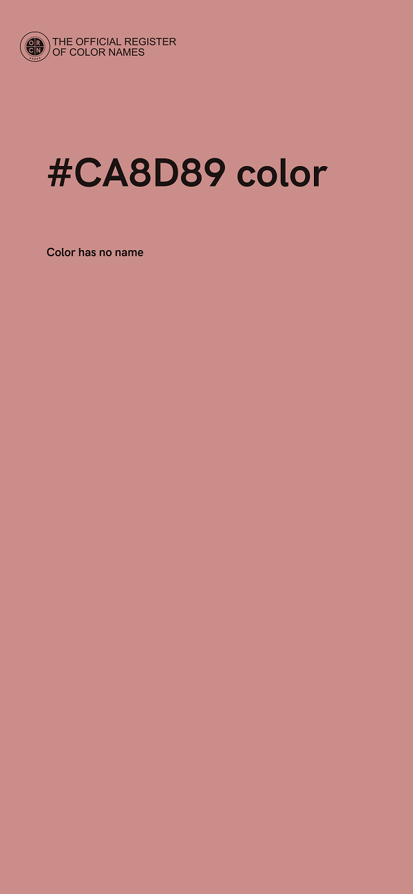 #CA8D89 color image