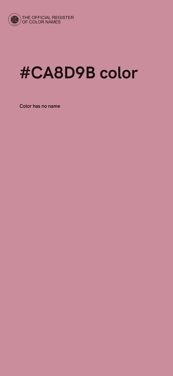 #CA8D9B color image