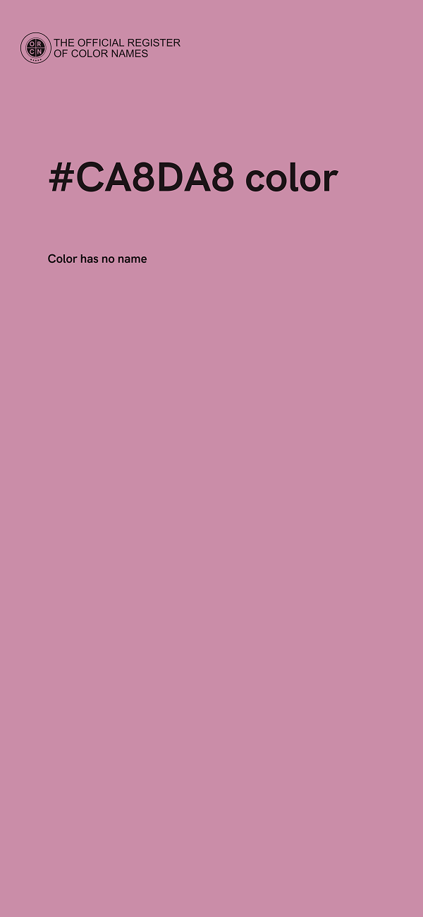#CA8DA8 color image