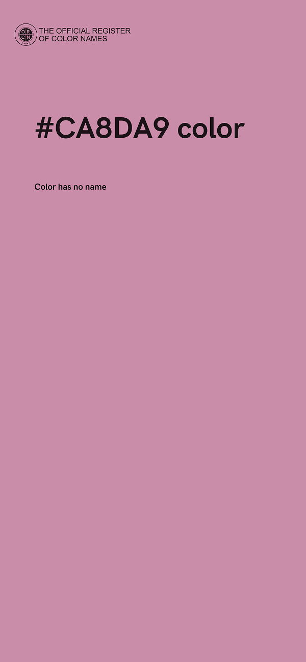 #CA8DA9 color image
