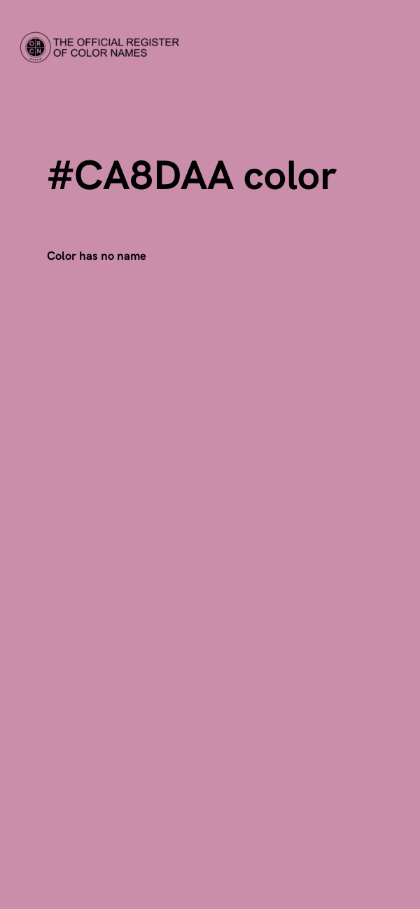 #CA8DAA color image