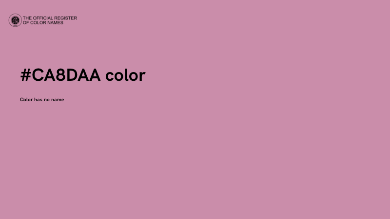 #CA8DAA color image