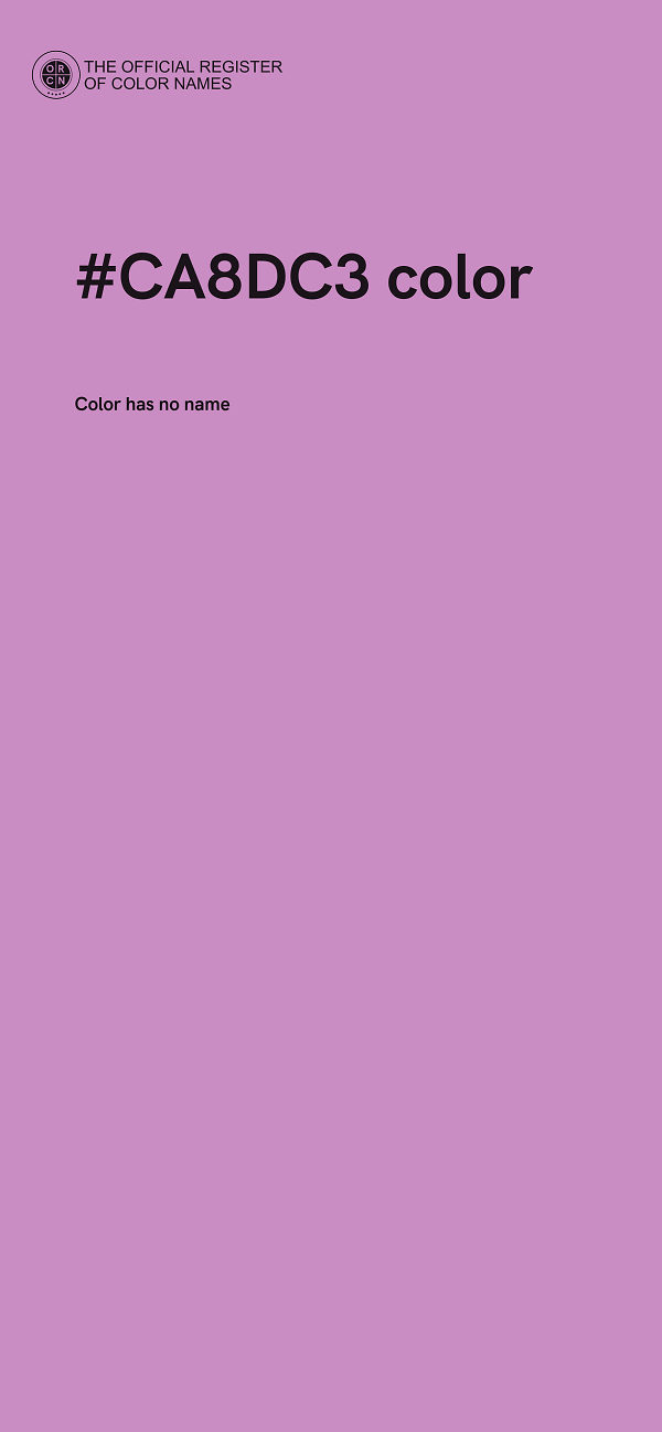 #CA8DC3 color image