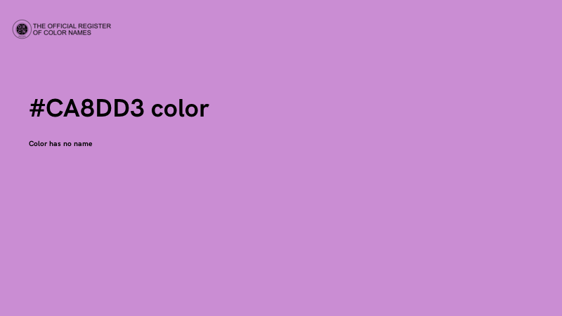 #CA8DD3 color image