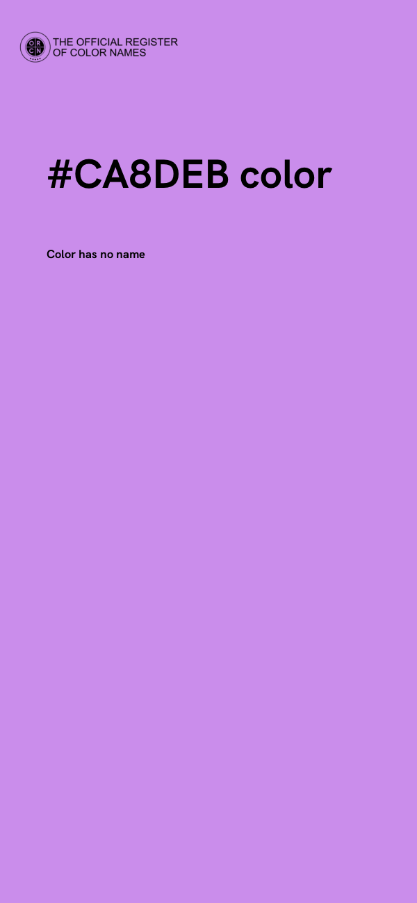 #CA8DEB color image