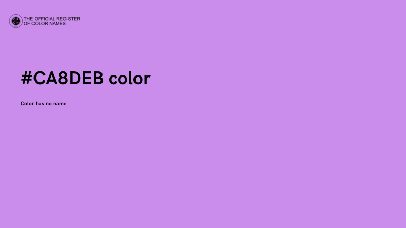 #CA8DEB color image