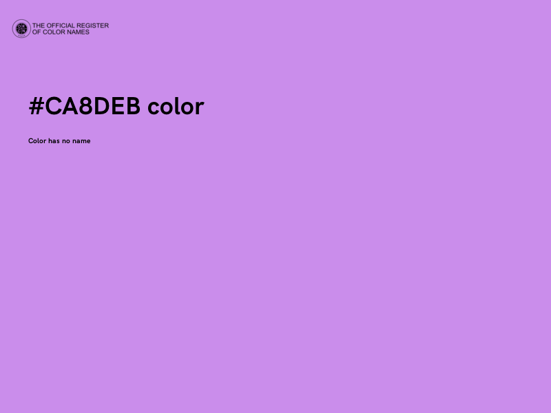 #CA8DEB color image
