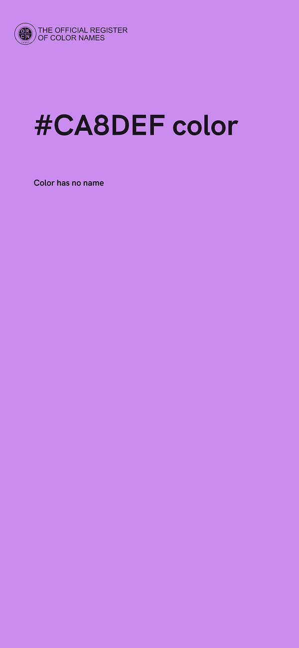 #CA8DEF color image