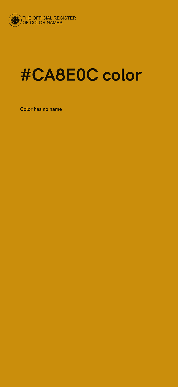 #CA8E0C color image