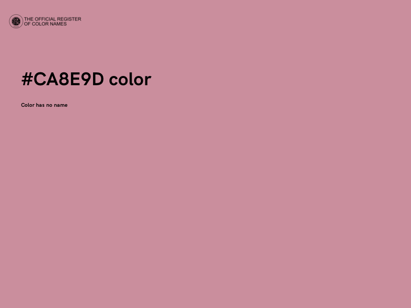 #CA8E9D color image