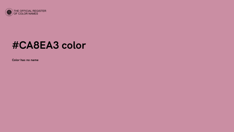 #CA8EA3 color image