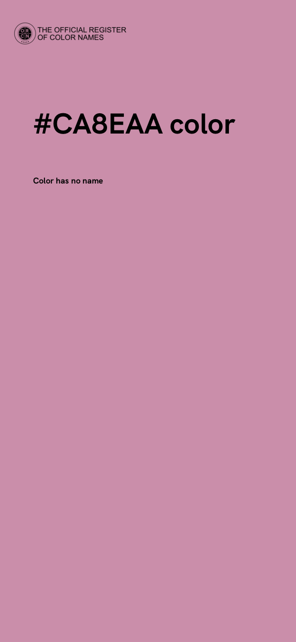 #CA8EAA color image