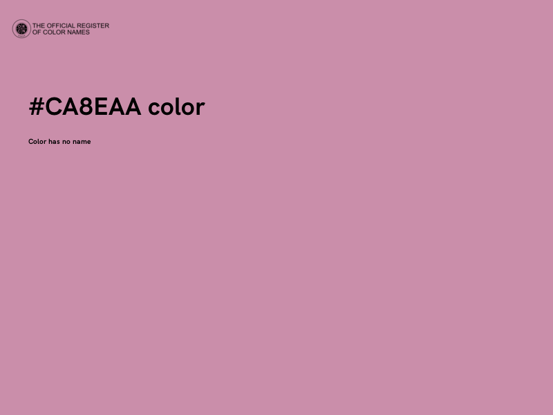 #CA8EAA color image