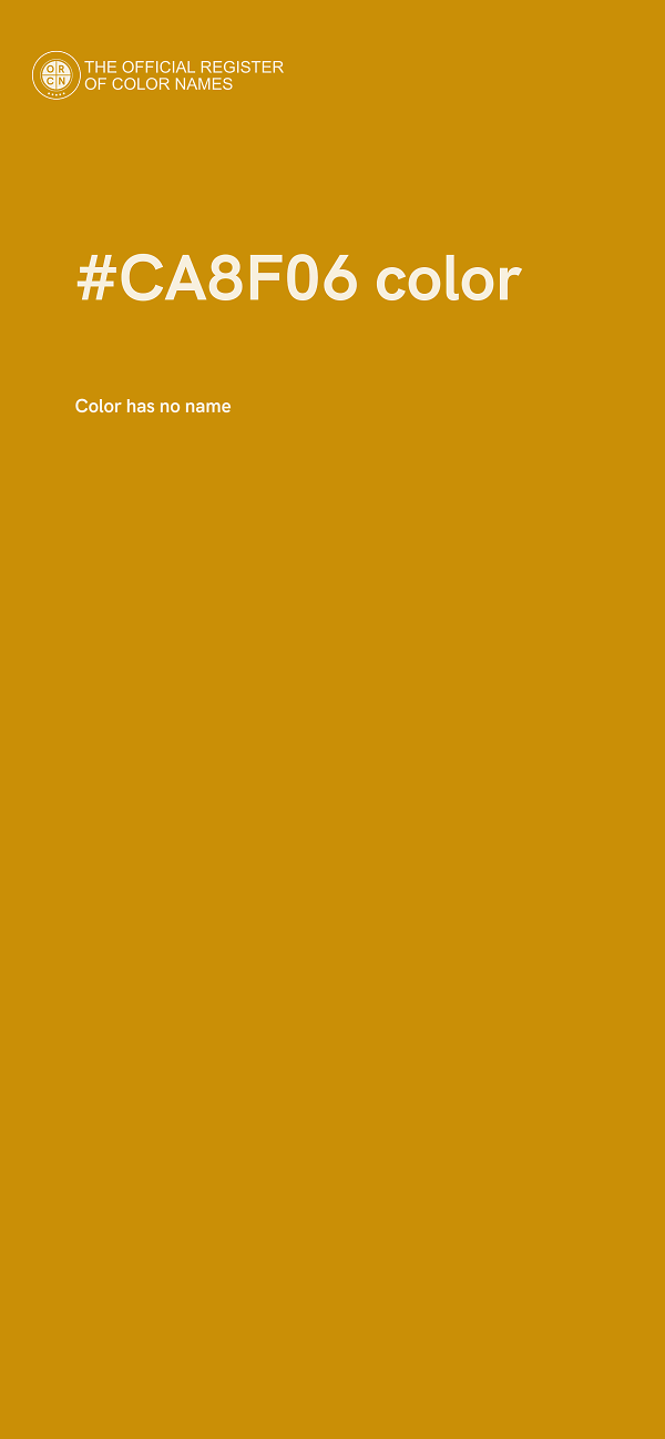 #CA8F06 color image