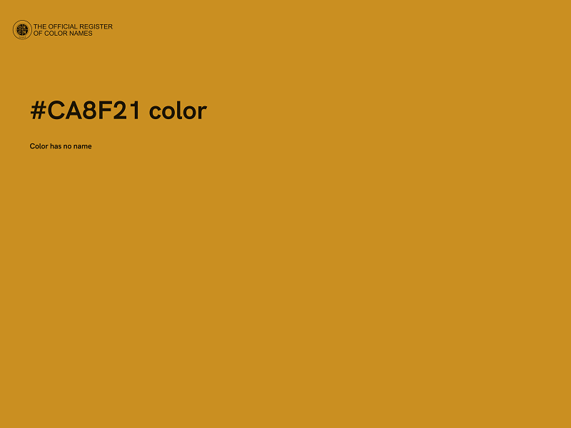 #CA8F21 color image