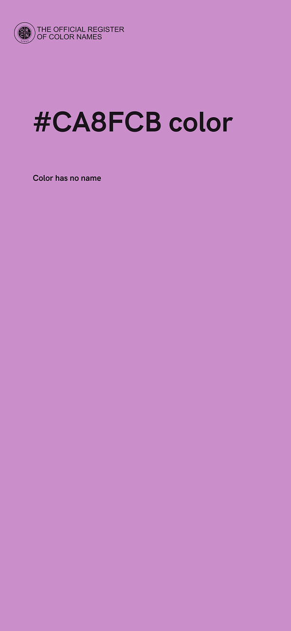 #CA8FCB color image