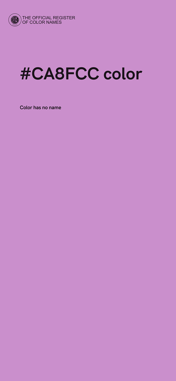 #CA8FCC color image