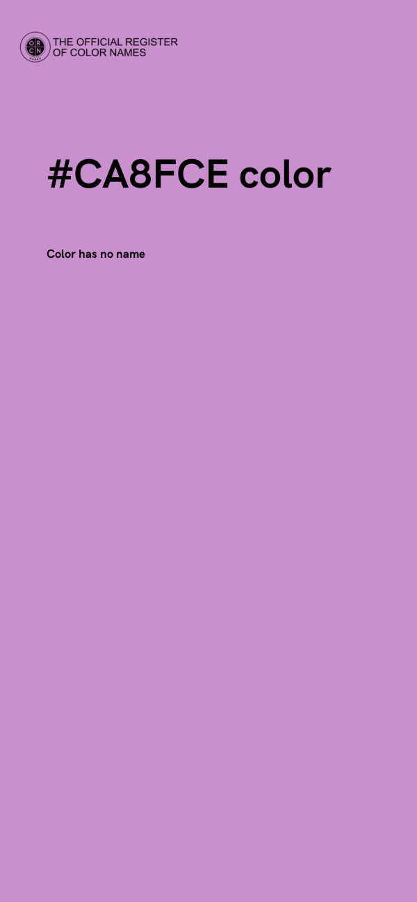 #CA8FCE color image