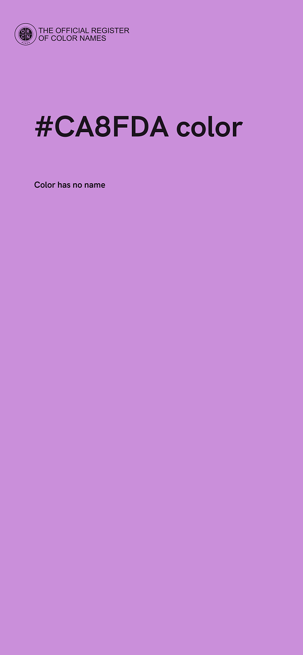 #CA8FDA color image