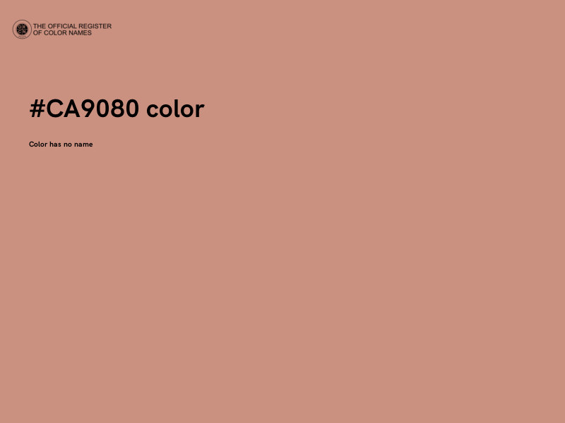 #CA9080 color image