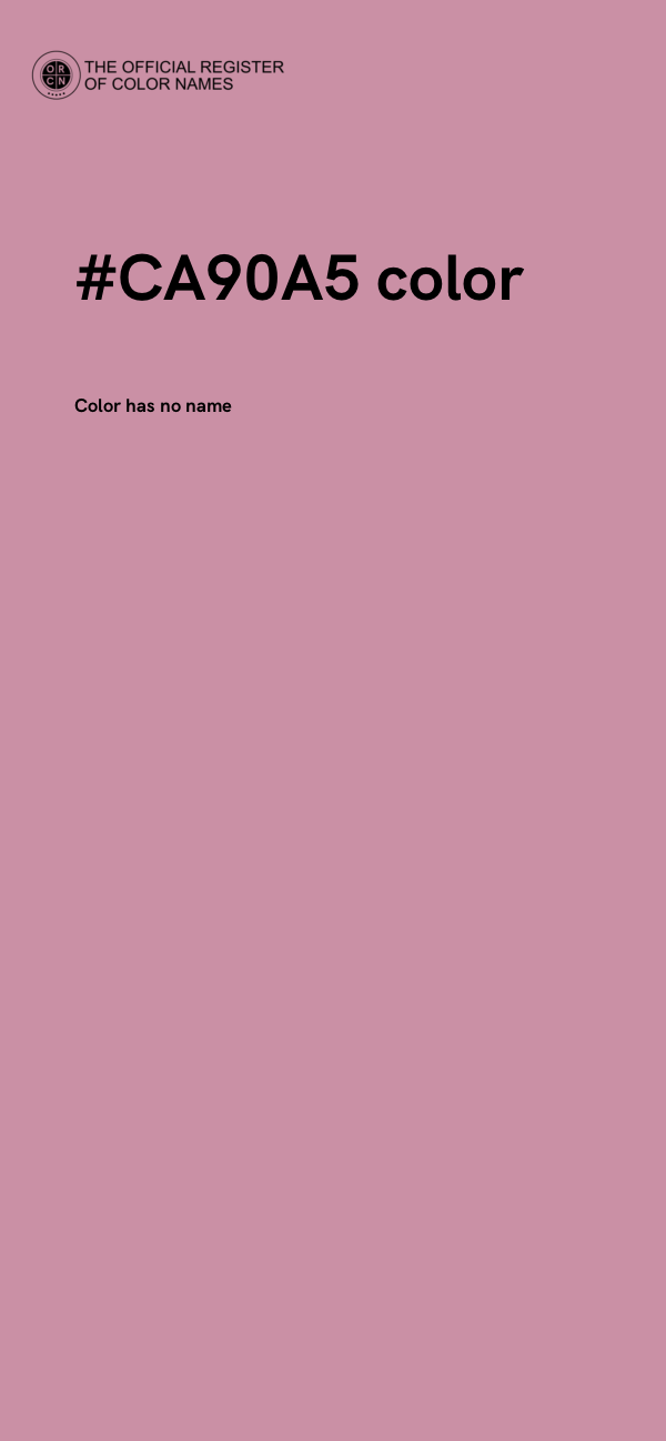#CA90A5 color image