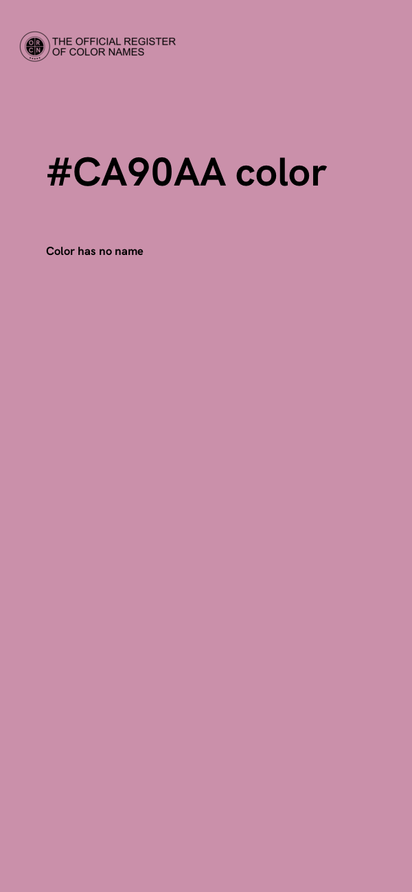 #CA90AA color image