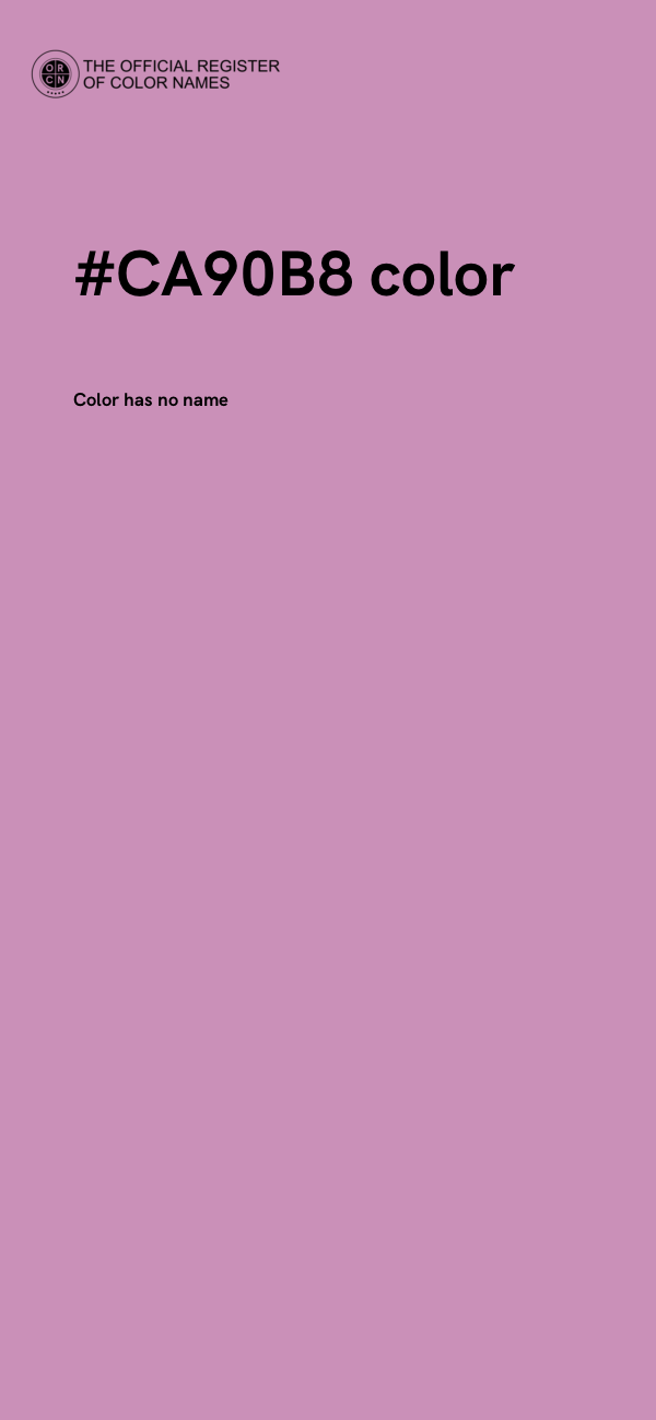 #CA90B8 color image