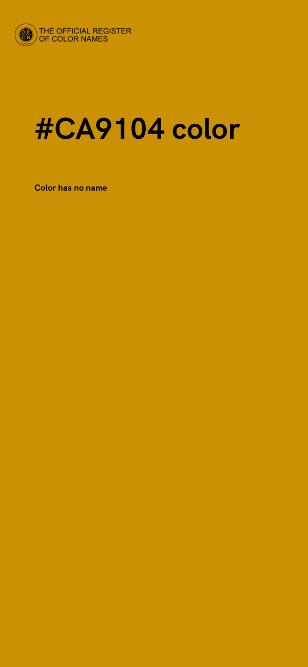 #CA9104 color image
