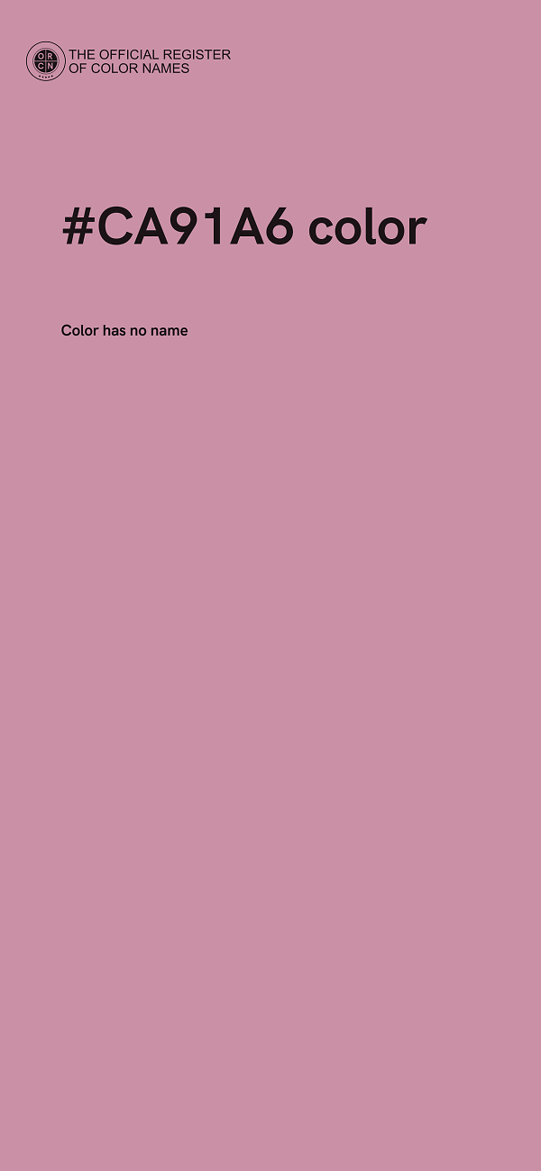 #CA91A6 color image