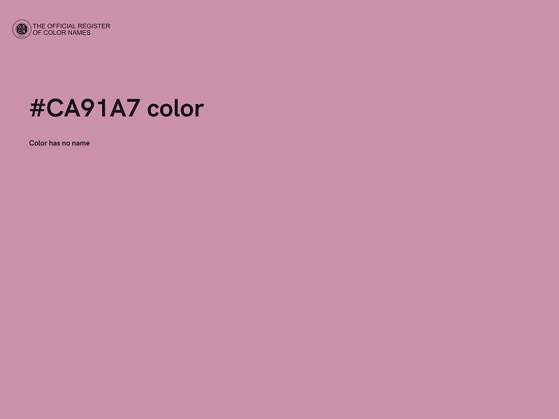 #CA91A7 color image