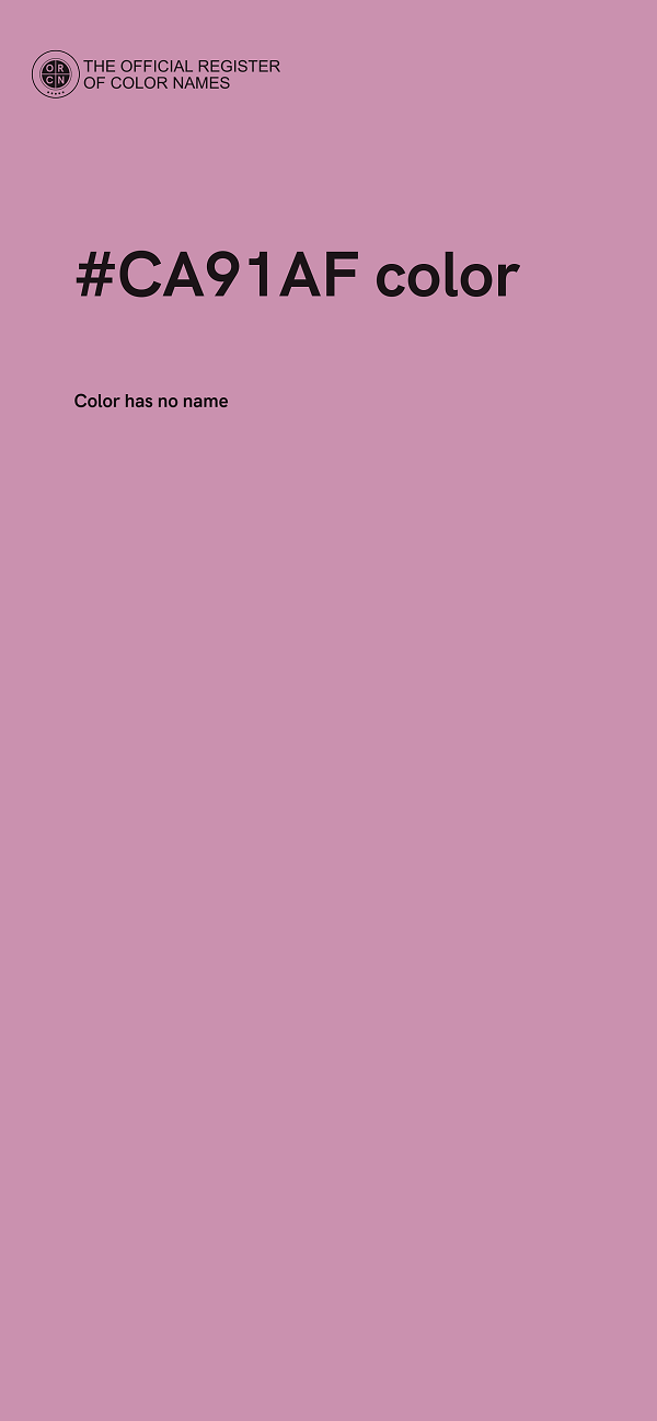 #CA91AF color image