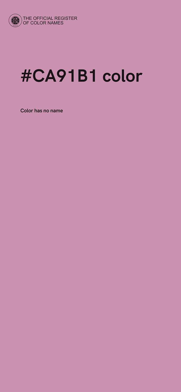 #CA91B1 color image