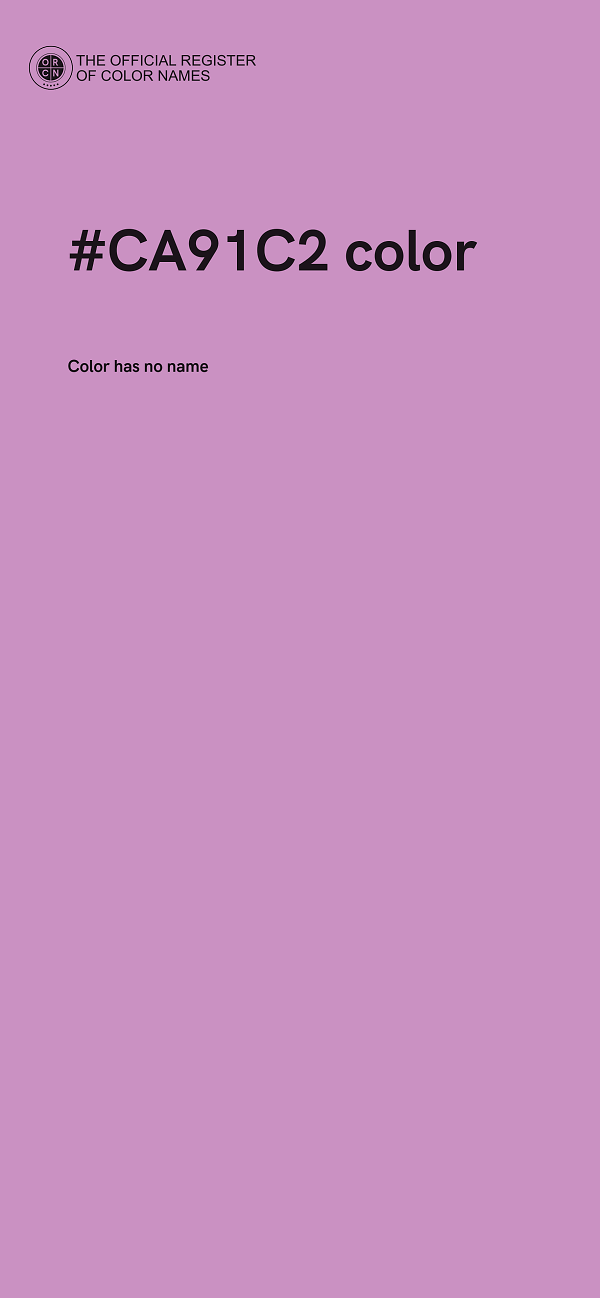 #CA91C2 color image