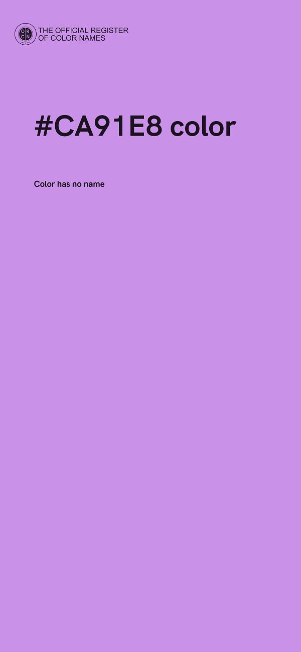 #CA91E8 color image